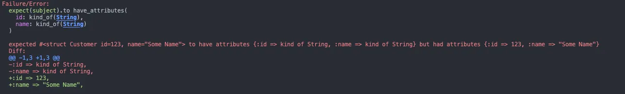 Failing spec with have_attributes & kind_of